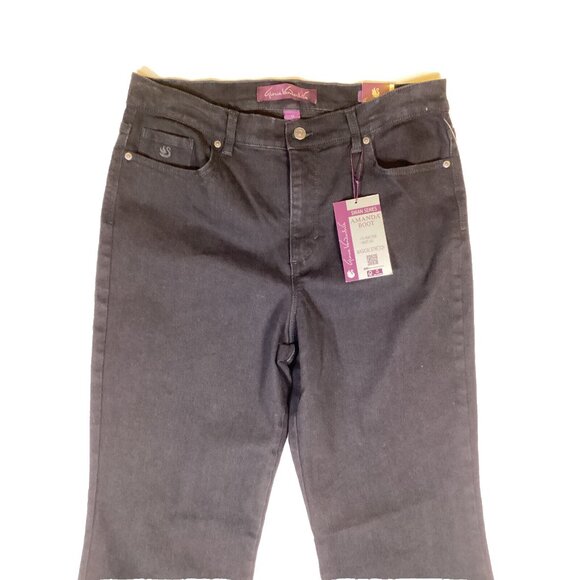 Gloria Vanderbilt Amanda Boot Swan Series Black Jean 12 Average Classic Rise NWT - Picture 4 of 4